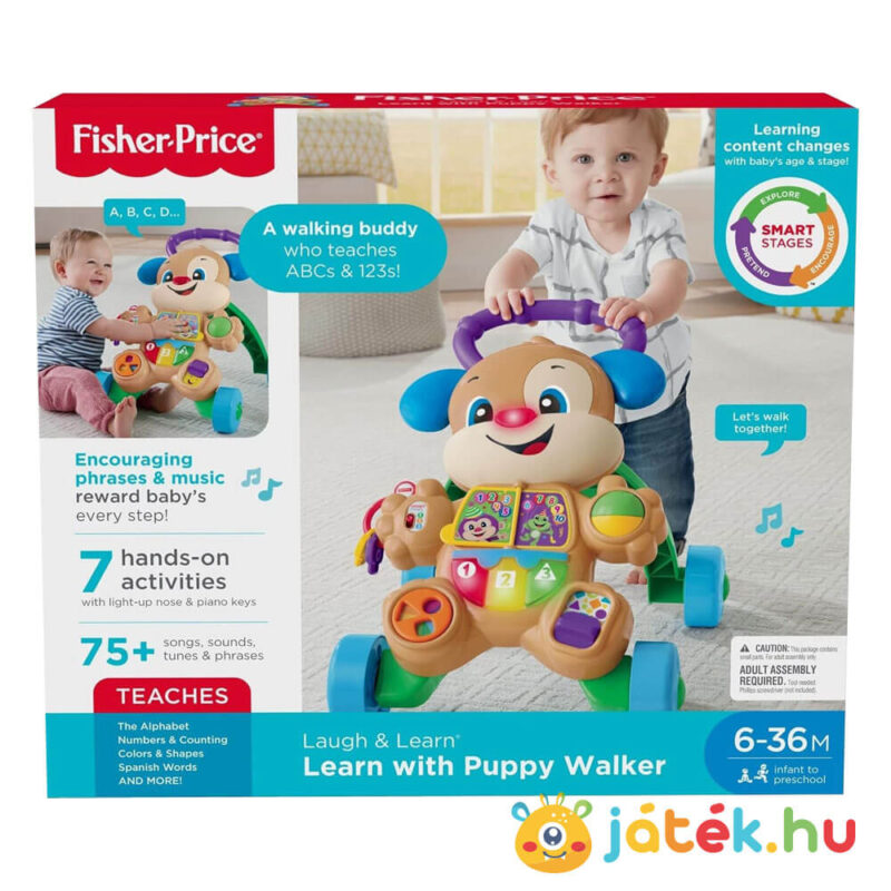 Fisher-Price: Tanuló kutyusos járássegítő doboza