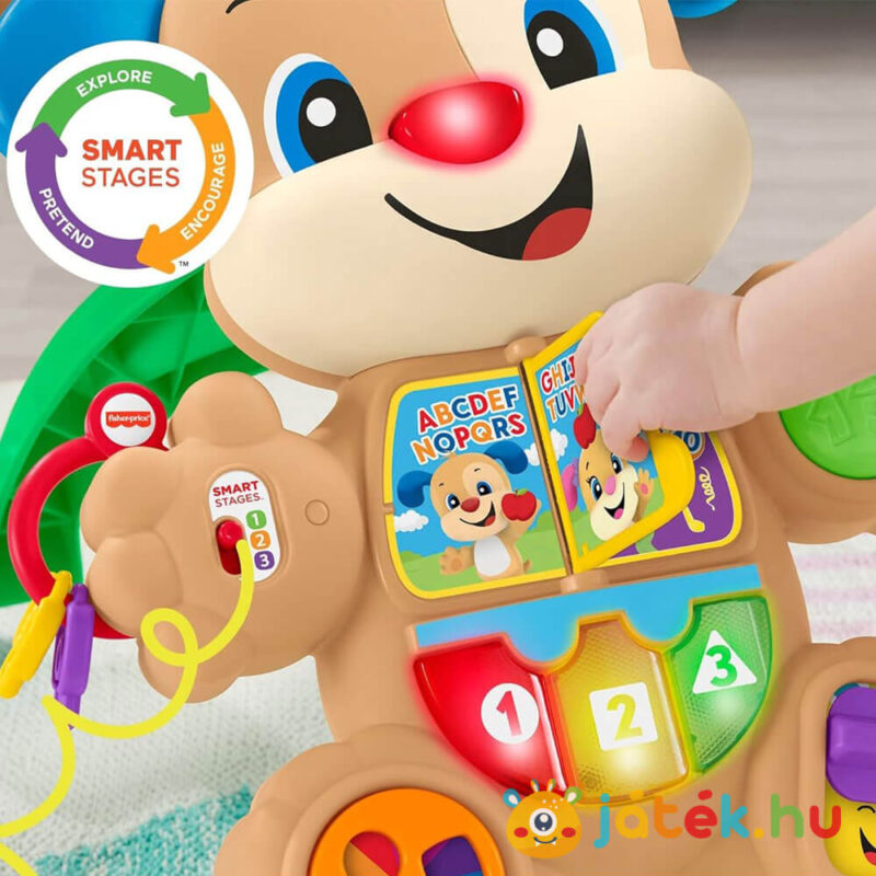 Fisher-Price: Tanuló kutyusos járássegítő könyve