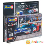 Ford GT Le Mans 2017 versenyautó, 1:24 makett készlet festékkel és kiegészítőkkel (Revell 67041)