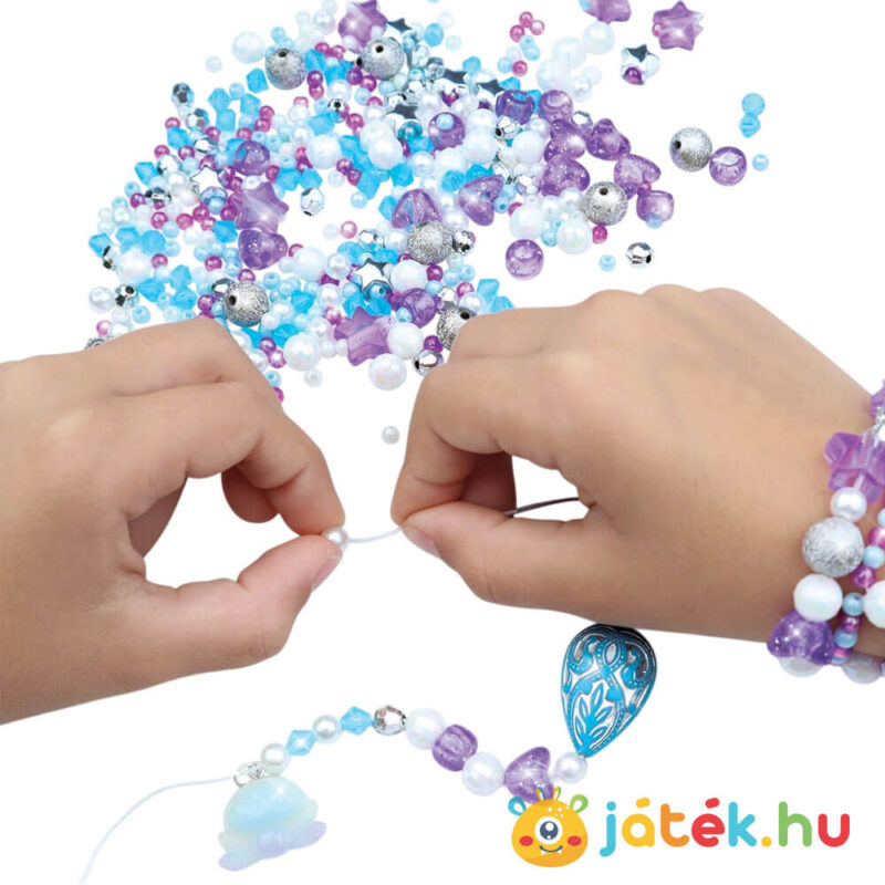 Karkötő készítő szett, játék közben, 8 karkötőhöz 4000 gyönggyel (Nebulous Stars)