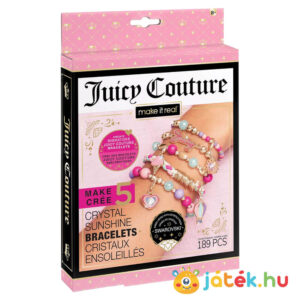 Kristály napfény karkötők, 190 db-os karkötő készítő szett, Swarovski® kristályokkal (Make It Real Juicy Couture)