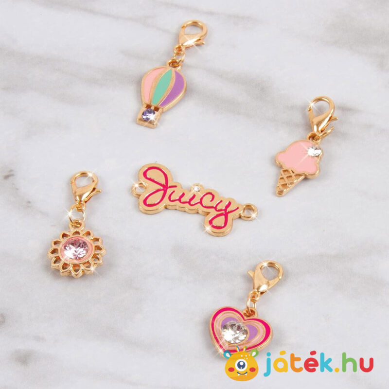 Kristály napfény karkötők, 190 db-os karkötő készítő szett medálok, Swarovski® kristályokkal (Make It Real Juicy Couture)