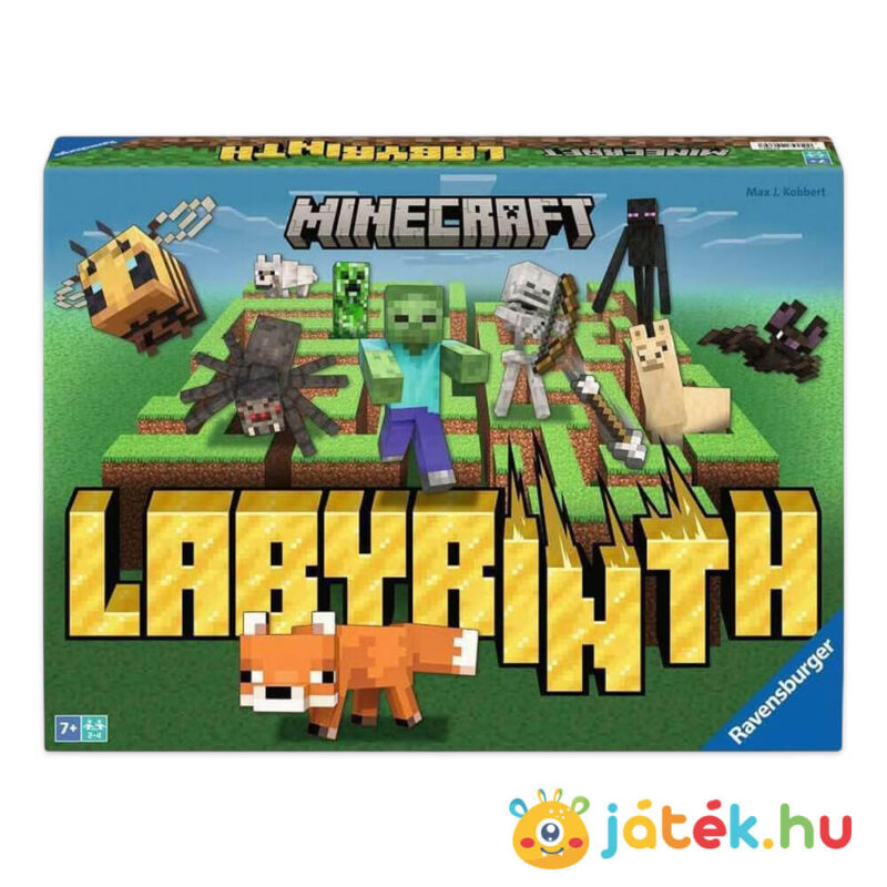 Minecraft: Labirintus társasjáték doboza, előről