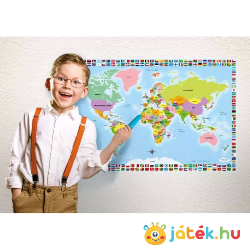 MyMap: Interaktív magyar nyelvű világtérkép PRO gyerekeknek