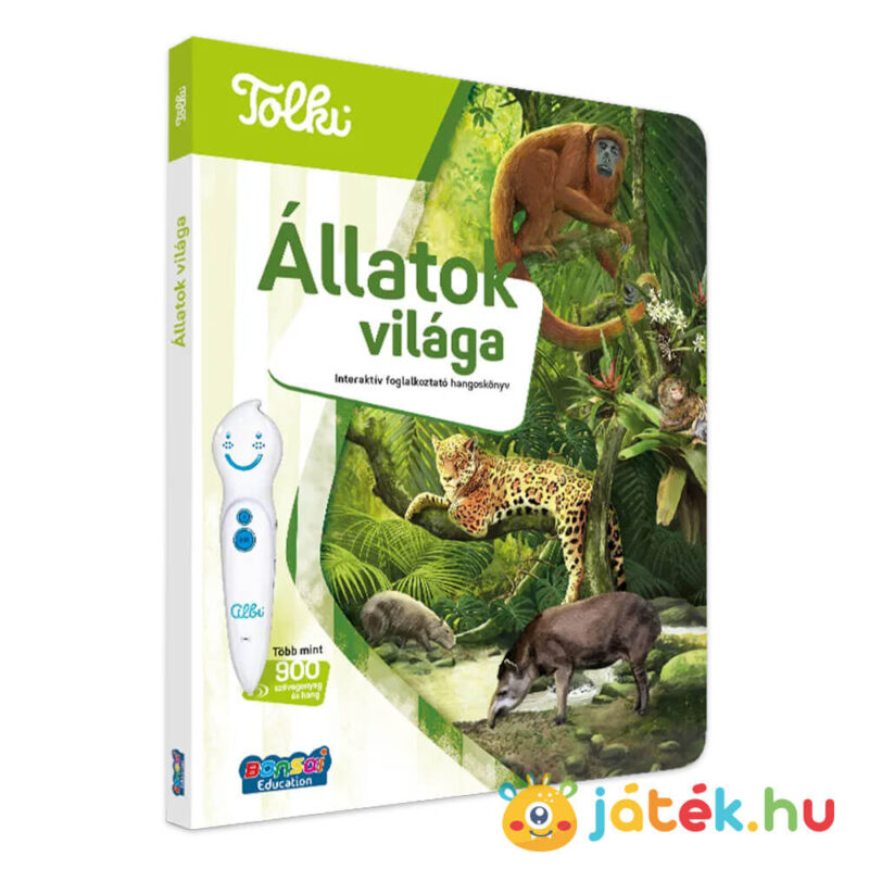 Tolki: Állatok világa, interaktív foglalkoztató hangoskönyv állítva