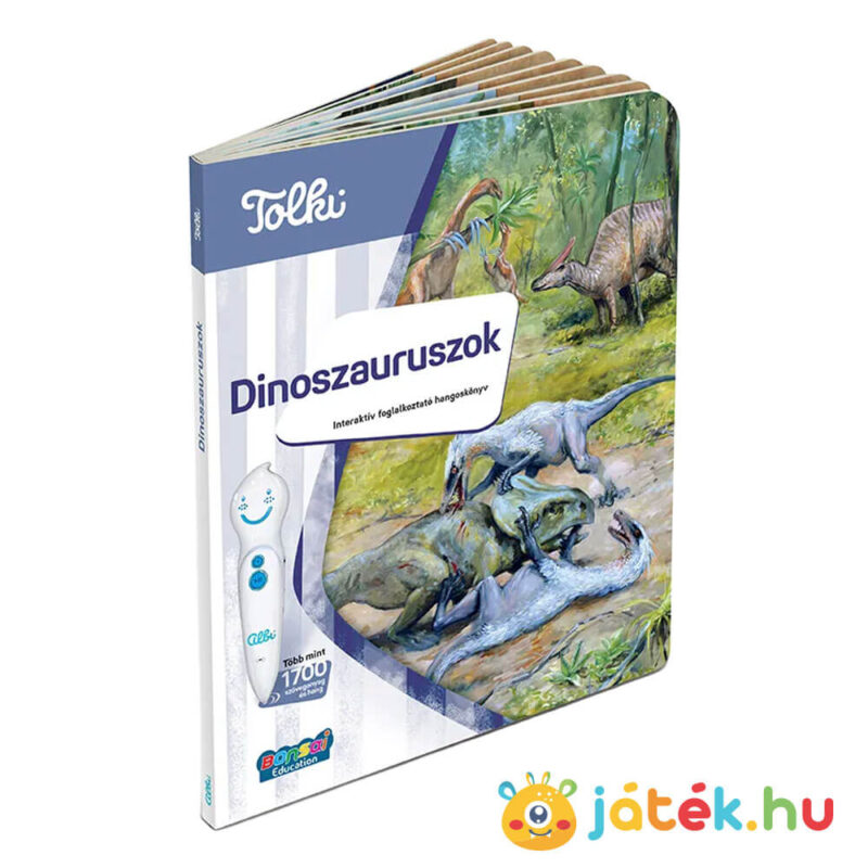 Tolki: Dinoszauruszok, Interaktív foglalkoztató könyv készlet könyve, beszélő tollal