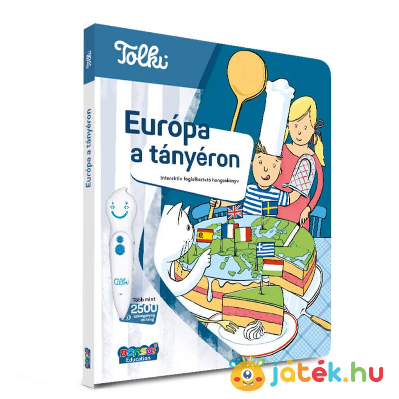 Tolki: Európa a tányéron, interaktív foglalkoztató hangoskönyv állítva