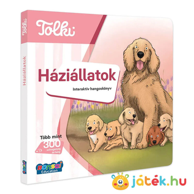 Tolki: Háziállatok, interaktív foglalkoztató hangoskönyv állítva