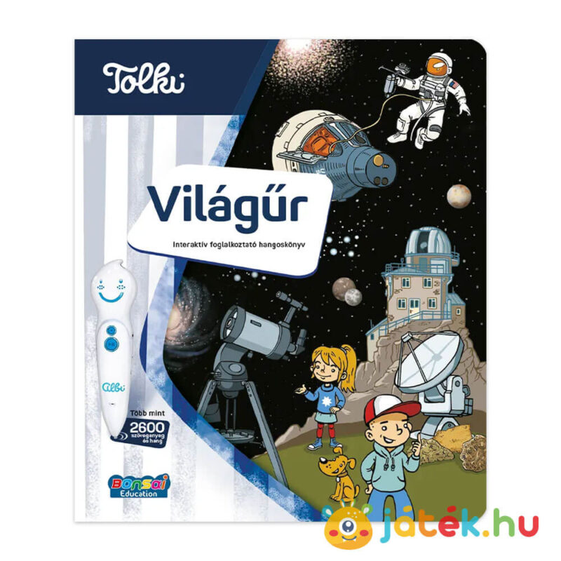 Tolki: Világűr, interaktív foglalkoztató hangoskönyv előről