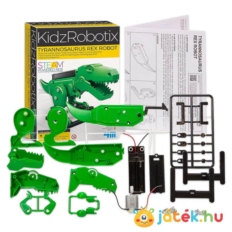 Tyrannosaurus Rex Robot, tudományos játék tartalma (4M)
