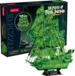 A bolygó hollandi 360 db-os 3D hajó puzzle fluoreszkáló világítással (CubicFun)