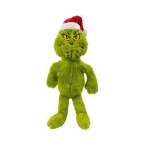 Grincs: Álló Grincs plüss figura mikulás sapkában, 30 cm