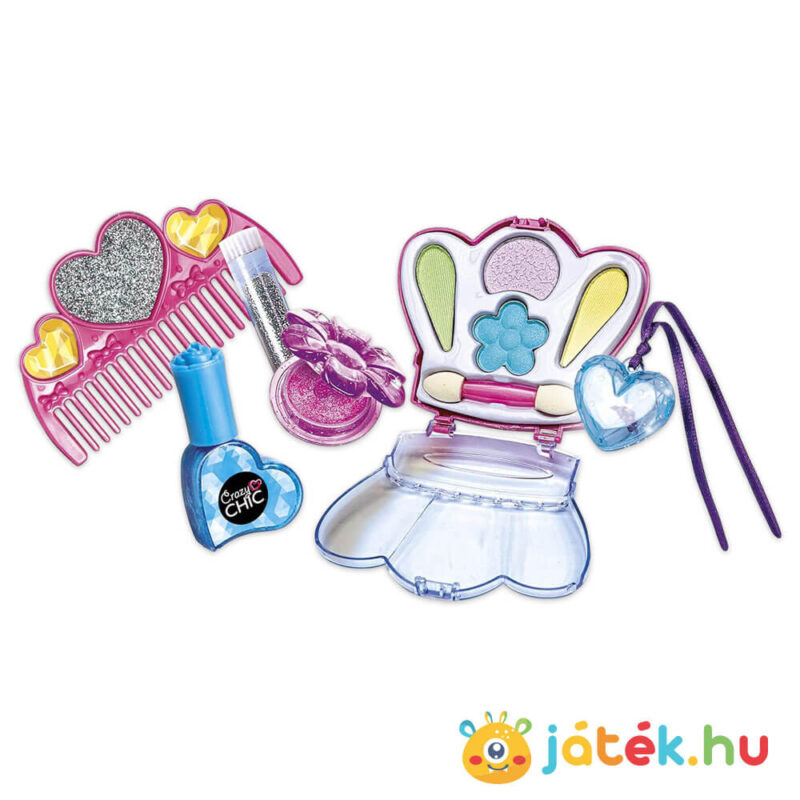 Crazy Chic: Adventi kalendárium sminkeszközökkel, beauty termékekkel, tartalma, lányoknak (Clementoni)