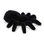 Élethű fekete plüss tarantula pók, 20 cm (Aurora)