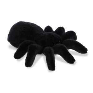Élethű fekete plüss tarantula pók, 20 cm (Aurora)