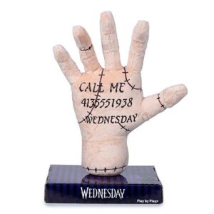 Wednesday: Izé, a levágott kéz plüssfigura "Hívj fel" felirattal, 25 cm