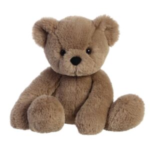 Avery, barna ülő plüss maci, 28 cm (Aurora)