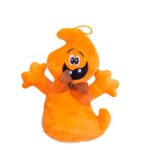 Pumpkin Smiley, halloweeni mókamester plüss szellem masnival, 20 cm