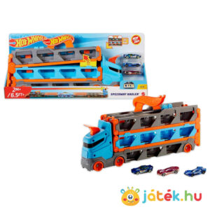 Hot Wheels: 2 az 1-ben ultimate szállító kamion és versenypálya 3 kisautóval