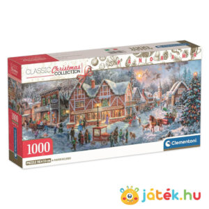 Karácsonyi készülődés, 1000 db-os panoráma puzzle (Clementoni Christmas Collection, 39927)
