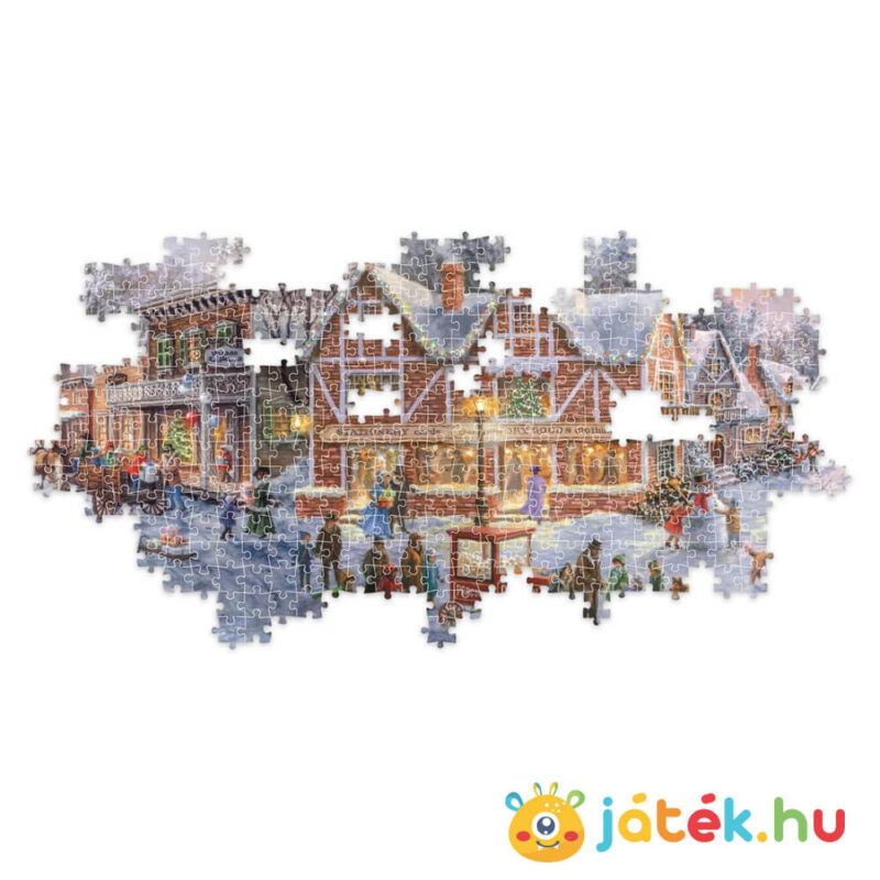 Karácsonyi készülődés, 1000 db-os panoráma puzzle részlete (Clementoni Christmas Collection, 39927)