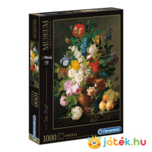 Van Dael: Csendélet (Bowl of flowers) 1000 db-os puzzle (Clementoni Museum Collection 31415)