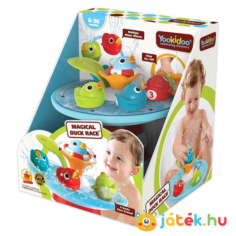 Varázslatos kacsaverseny, készségfejlesztő fürdőjáték (Yookidoo)