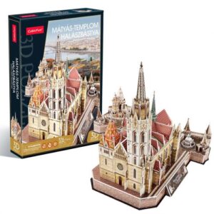 A Mátyás templom és a Halászbástya, 176 darabos 3D puzzle (CubicFun)