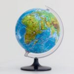 Hegy-vizrajzi forgatható földgömb, 25 cm (Belma)