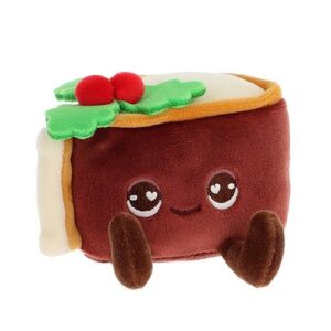 Illatos, plüss karácsonyi tortaszelet, 8 cm (Keel Toys)