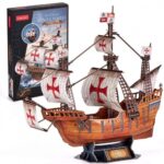 Santa Maria, Kolumbusz Kristóf vezérhajója, 204 db-os 3D puzzle (CubicFun)