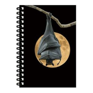 Hologramos 3D hatású, denevér mintás jegyzetfüzet, 50 lapos (Cornelissen)
