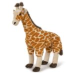 Élethű álló plüss zsiráf, 38 cm (Semo)