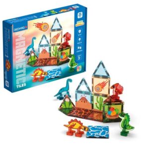 Geomag Magnetic Tiles: Dino világ, 25 db-os mágneses építőjáték