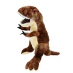 Élethű barna plüss T-Rex dinoszaurusz, 25 cm