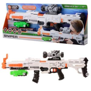 Tack Pro: Nagy szivacslövő játékfegyver, 75 cm-es puska 22 szivacslövedékkel