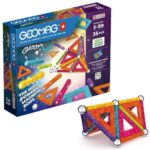 Geomag: Glitter Panels Recycled, 35 db-os csillámos mágneses kreatív építőjáték