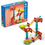 Geomag Magnetic Tiles: Marble Run golyópálya, 45 db-os mágneses építőjáték