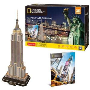 New York: Empire State Building, 66 db-os 3D puzzle (CubicFun)