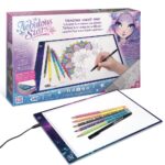 Átvilágítós kreatív, hordozható rajztábla, 34x23 cm (Nebulous Stars)