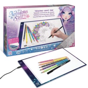 Átvilágítós kreatív, hordozható rajztábla, 34x23 cm (Nebulous Stars)