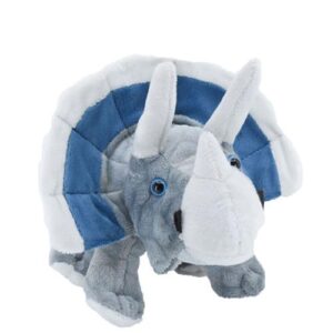 Élethű plüss Triceratops dinoszaurusz, 25 cm