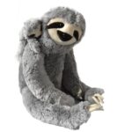 Óriás, XXL méretű plüss lajhár kicsinyével, 60 cm (Wild Republic)