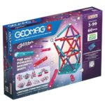 Geomag: Glitter, 60 db-os csillámos mágneses kreatív építőjáték