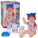 Baby Born: Jonas, interaktív játékbaba kiegészítőkkel, élethű funkcióval, 43 cm