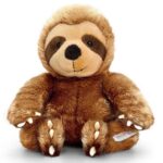 Barna ülő plüss lajhár, 14 cm (Keel Toys, Pippins)