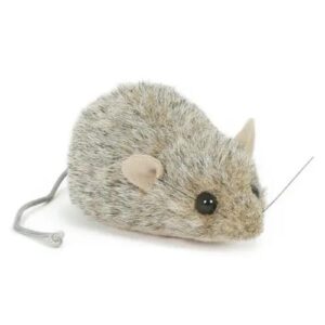Élethű plüss házi egér, 10 cm (Semo)