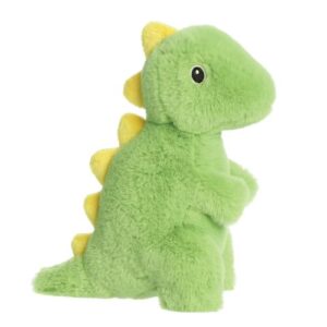 Rexter, a zöld-sárga plüss T-rex dinoszaurusz, 20 cm (Aurora, Eco Nation)