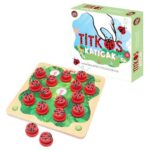 Titkos katicák társasjáték, fából készült memóriajáték óvodásoknak