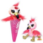 COCO Surprise Fantasy: Hop, tölcséres csillogó szemű flamingókornis plüss (Zuru)